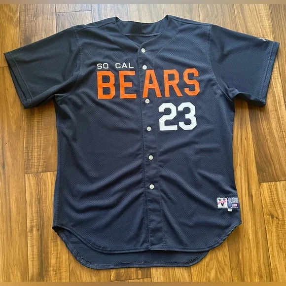 So Cal Bears Men's Blue Baseball Jersey #23 Size 48 T- Shirt Athletic Sport - Picture 2 of 6